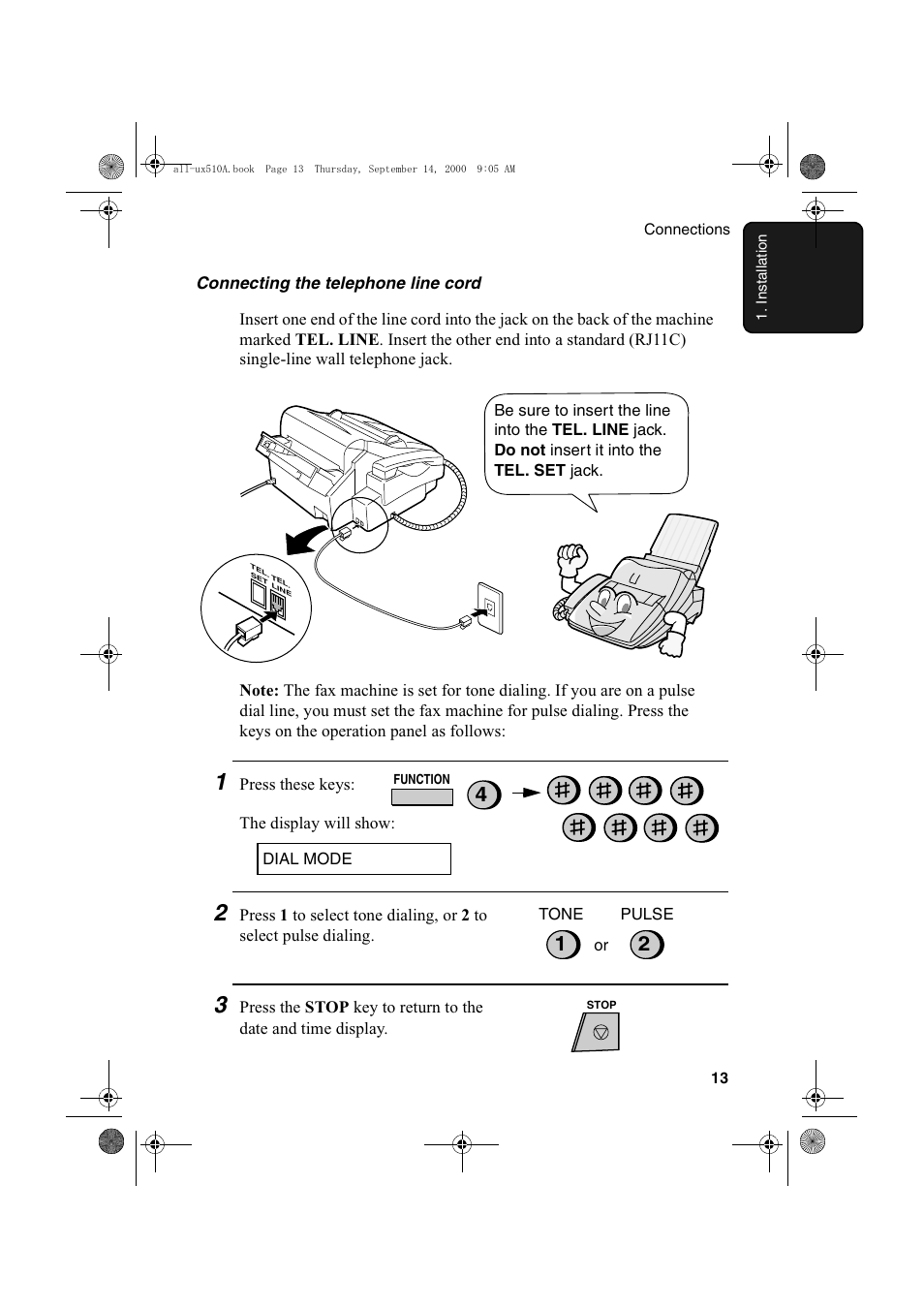 Sharp FO-1470 User Manual | Page 15 / 150