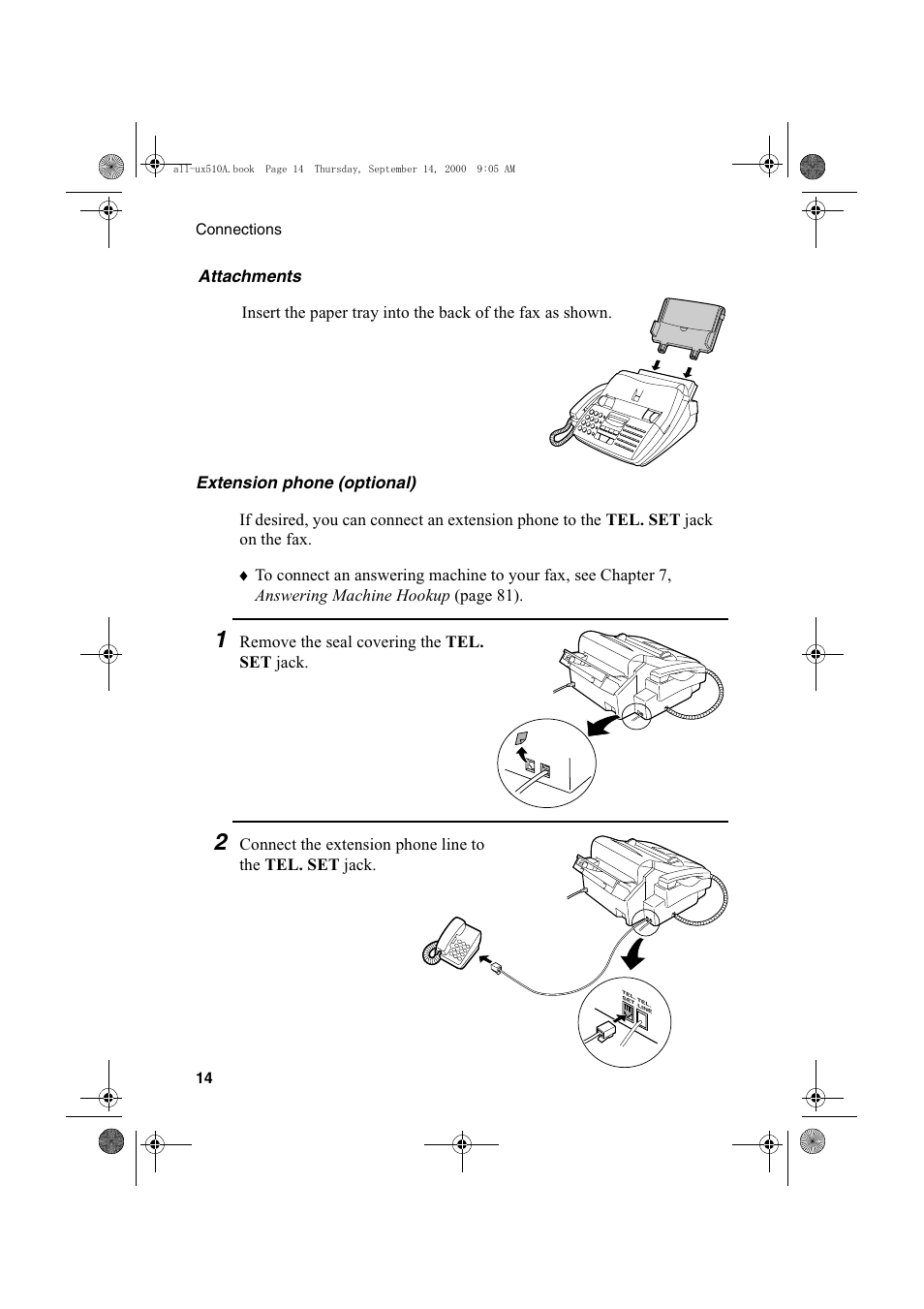 Sharp FO-1470 User Manual | Page 16 / 150