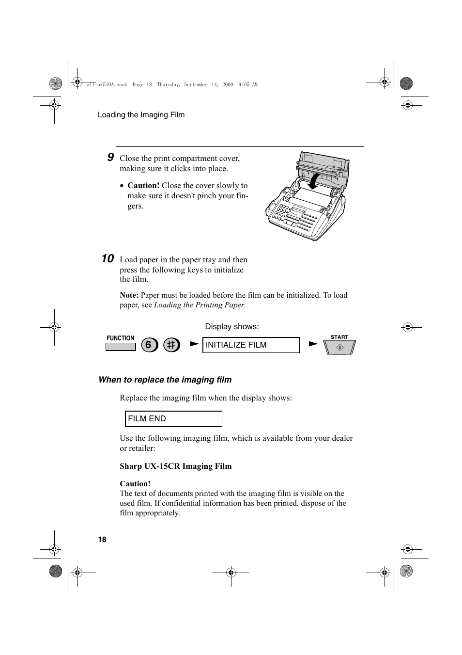 Sharp FO-1470 User Manual | Page 20 / 150