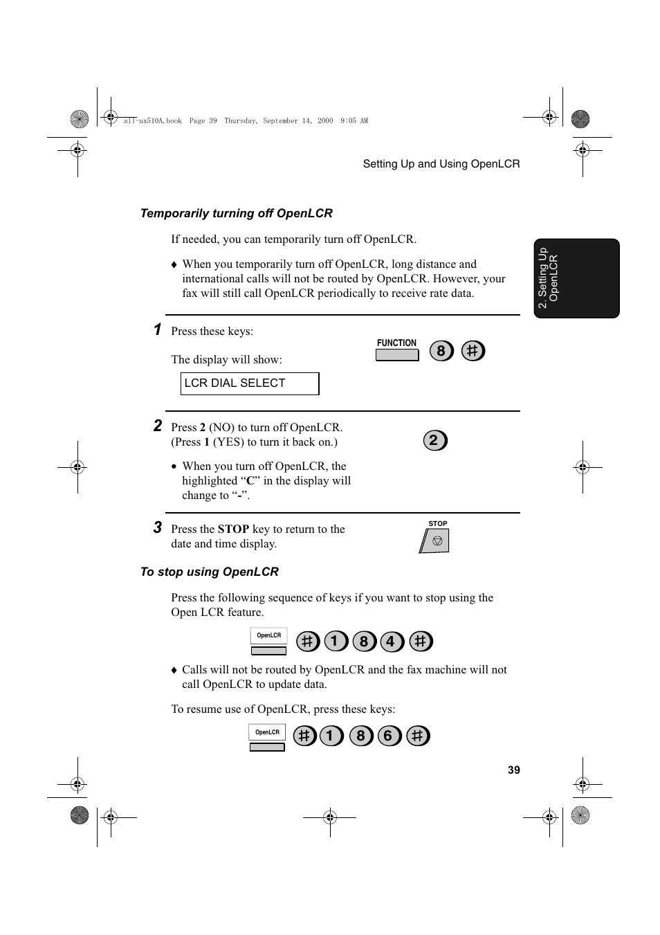 Sharp FO-1470 User Manual | Page 41 / 150