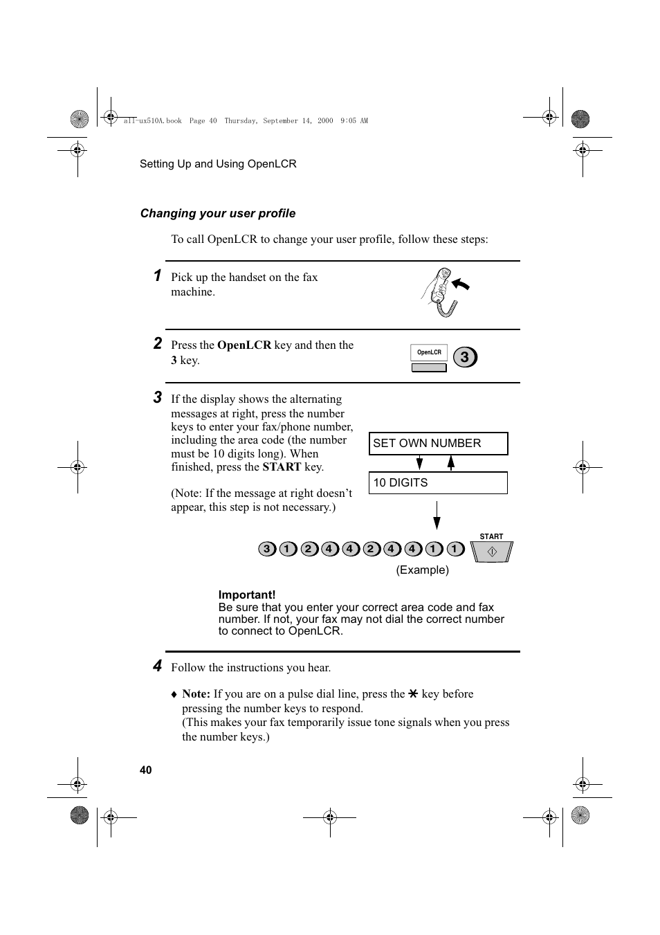 Sharp FO-1470 User Manual | Page 42 / 150