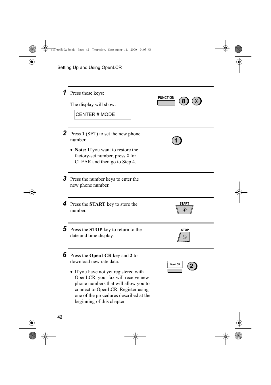 Sharp FO-1470 User Manual | Page 44 / 150