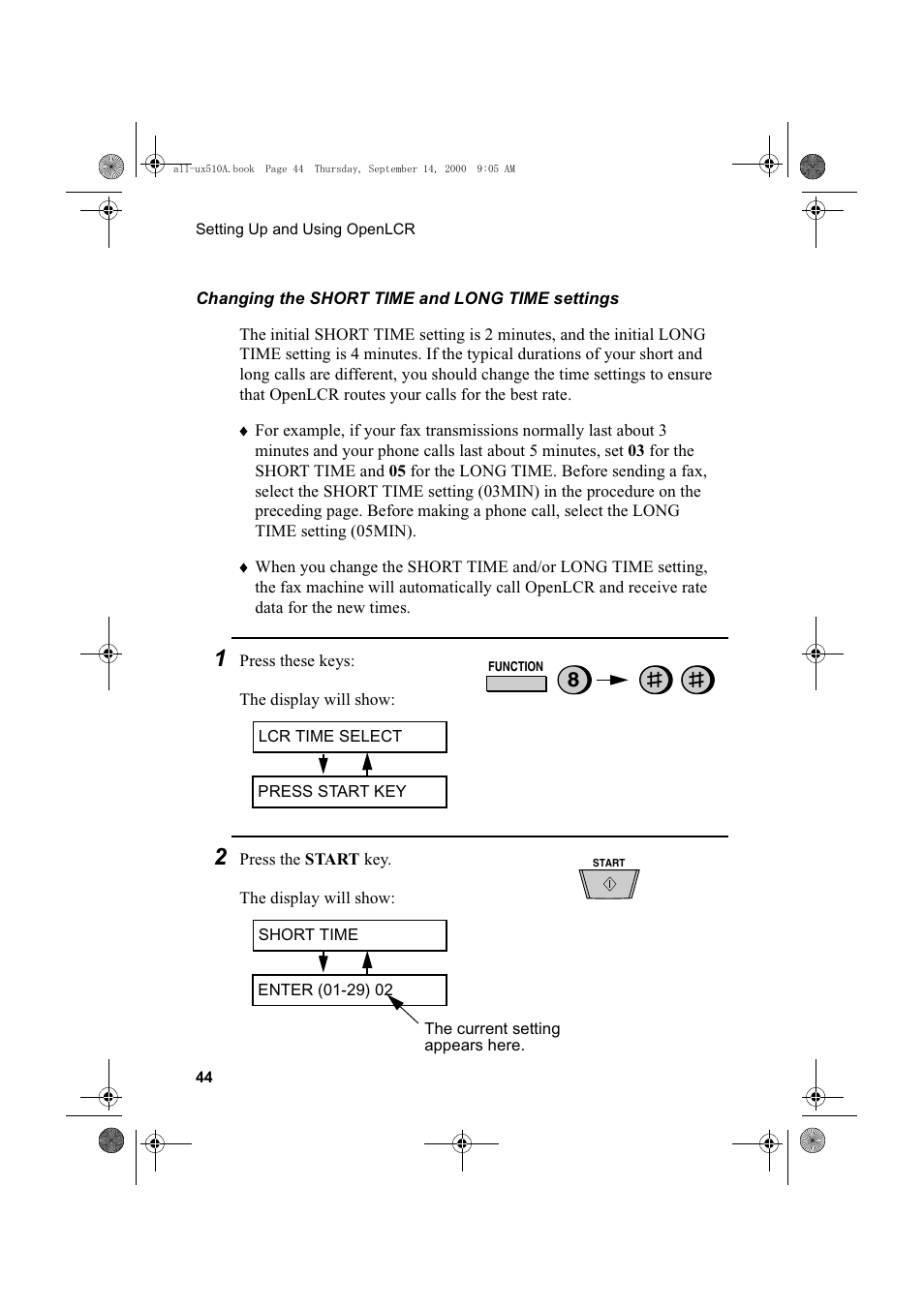 Sharp FO-1470 User Manual | Page 46 / 150