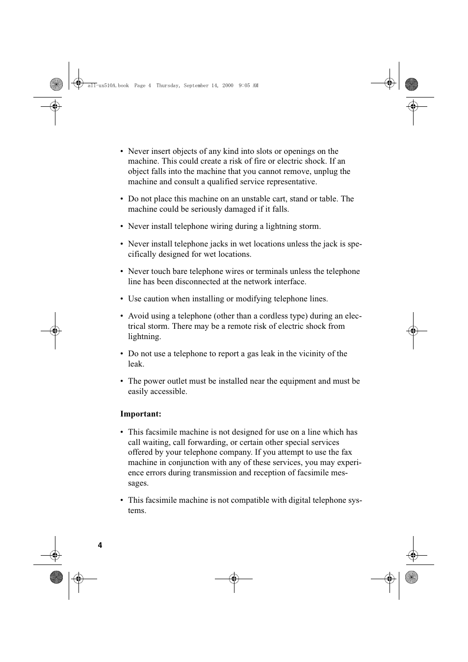 Sharp FO-1470 User Manual | Page 6 / 150