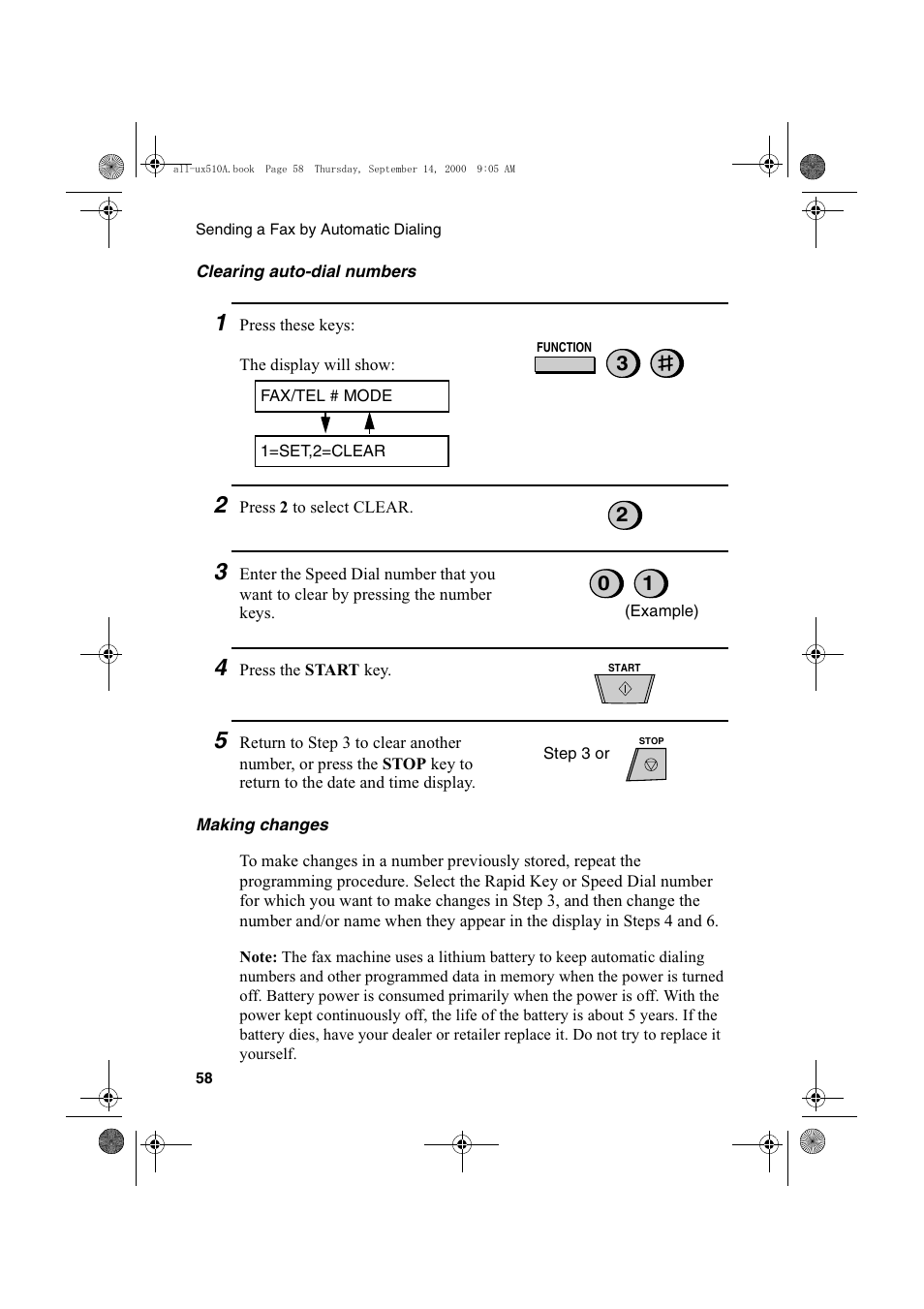 Sharp FO-1470 User Manual | Page 60 / 150