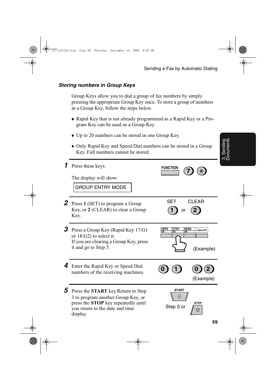 Sharp FO-1470 User Manual | Page 61 / 150