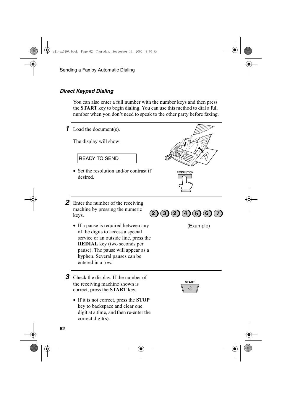 Sharp FO-1470 User Manual | Page 64 / 150