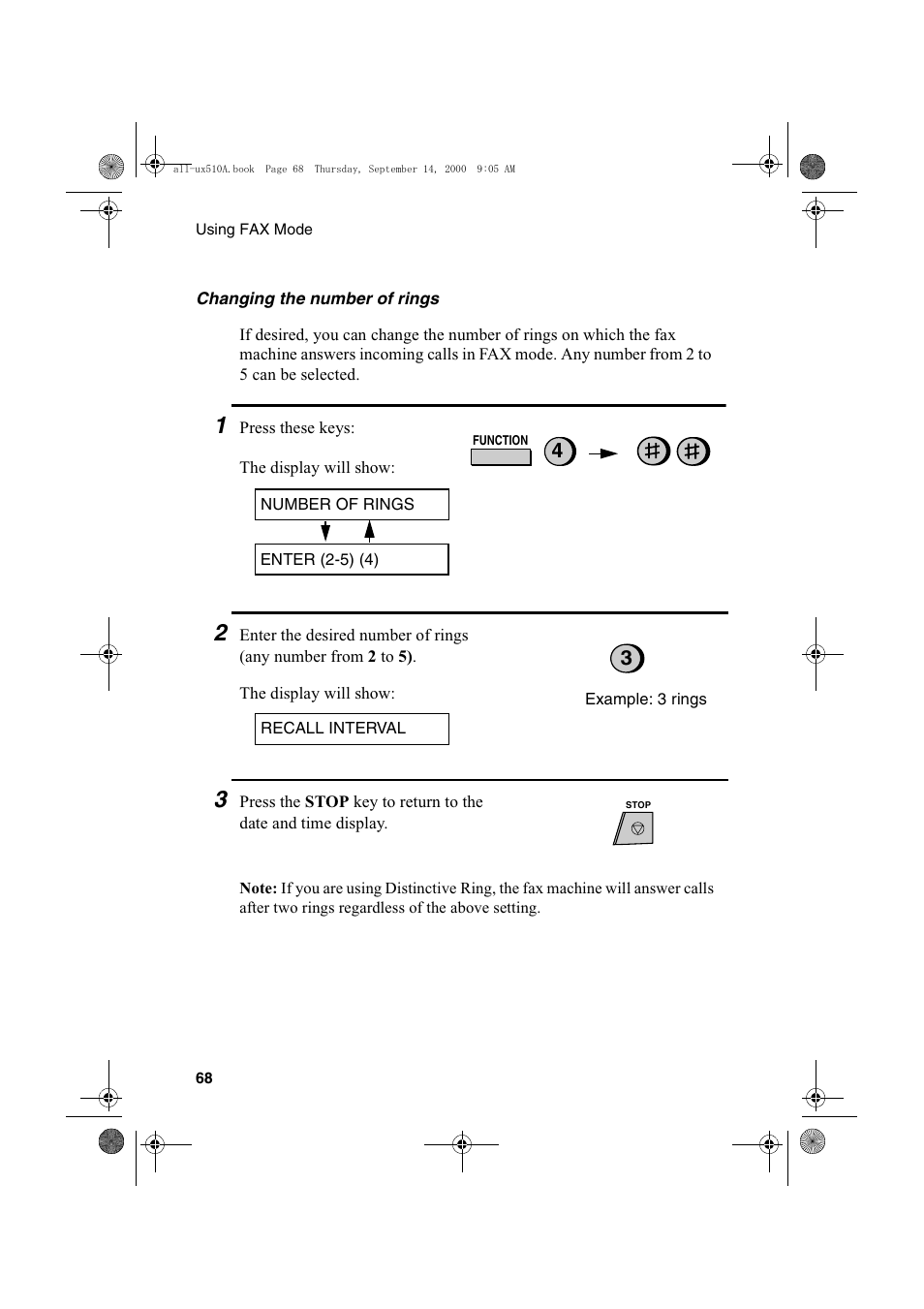 Sharp FO-1470 User Manual | Page 70 / 150