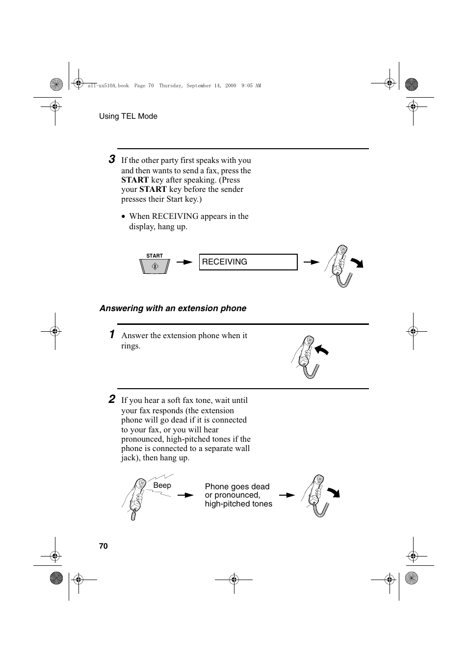 Sharp FO-1470 User Manual | Page 72 / 150