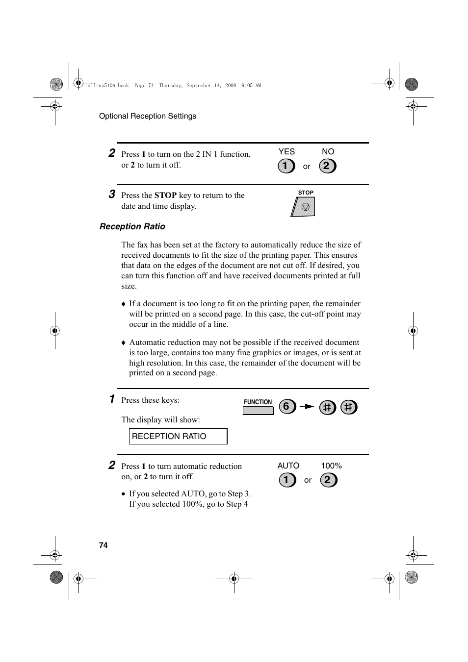 Sharp FO-1470 User Manual | Page 76 / 150