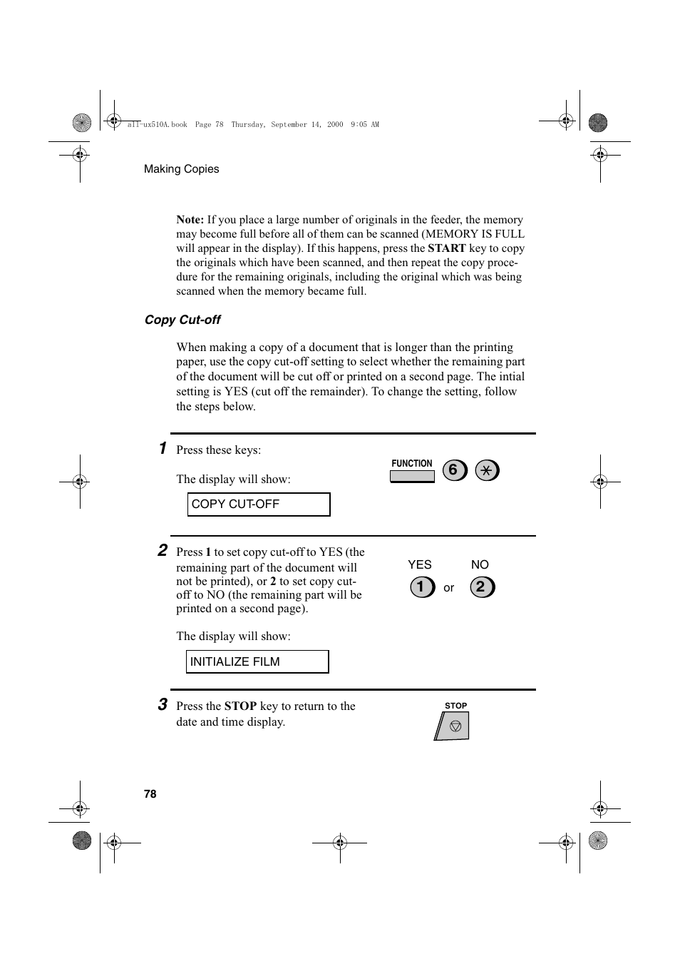 Sharp FO-1470 User Manual | Page 80 / 150