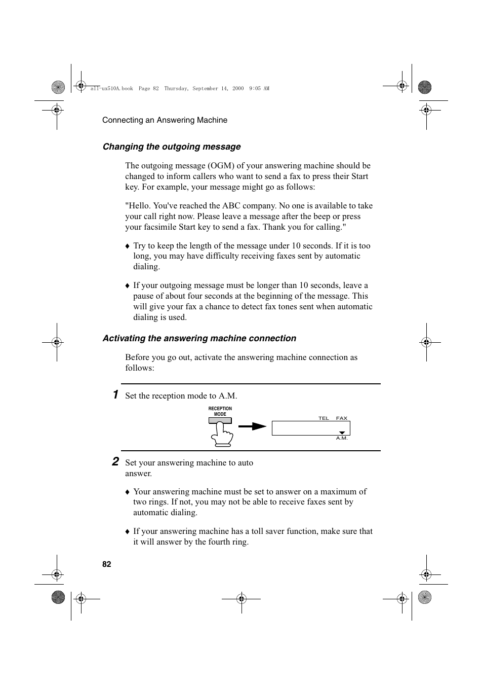 Sharp FO-1470 User Manual | Page 84 / 150