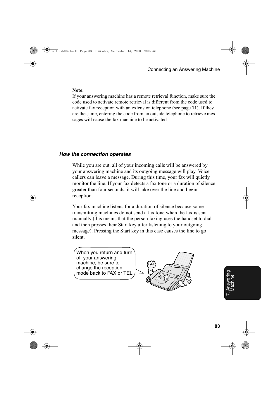 Sharp FO-1470 User Manual | Page 85 / 150