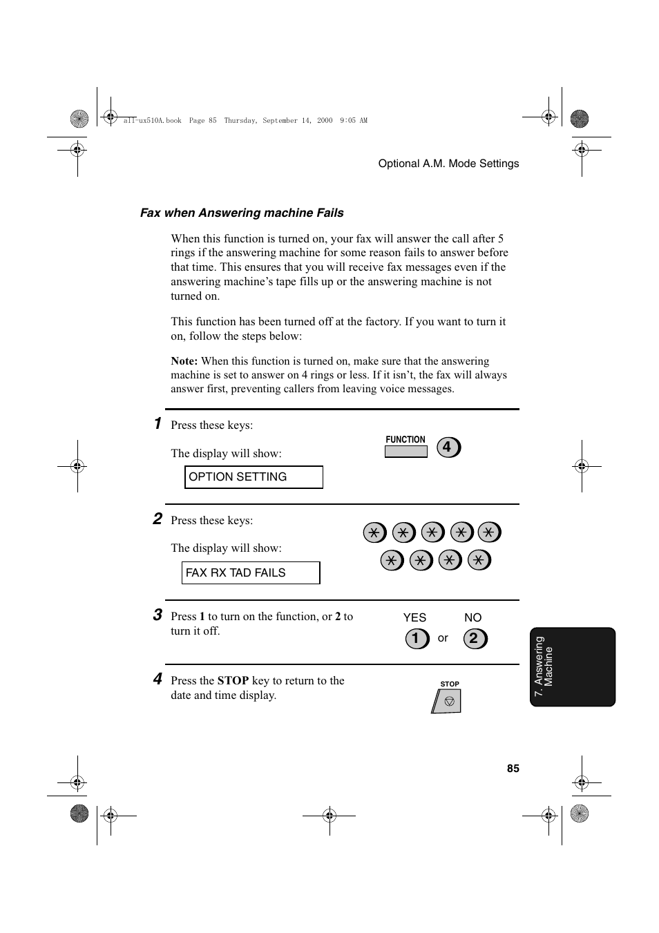 Sharp FO-1470 User Manual | Page 87 / 150