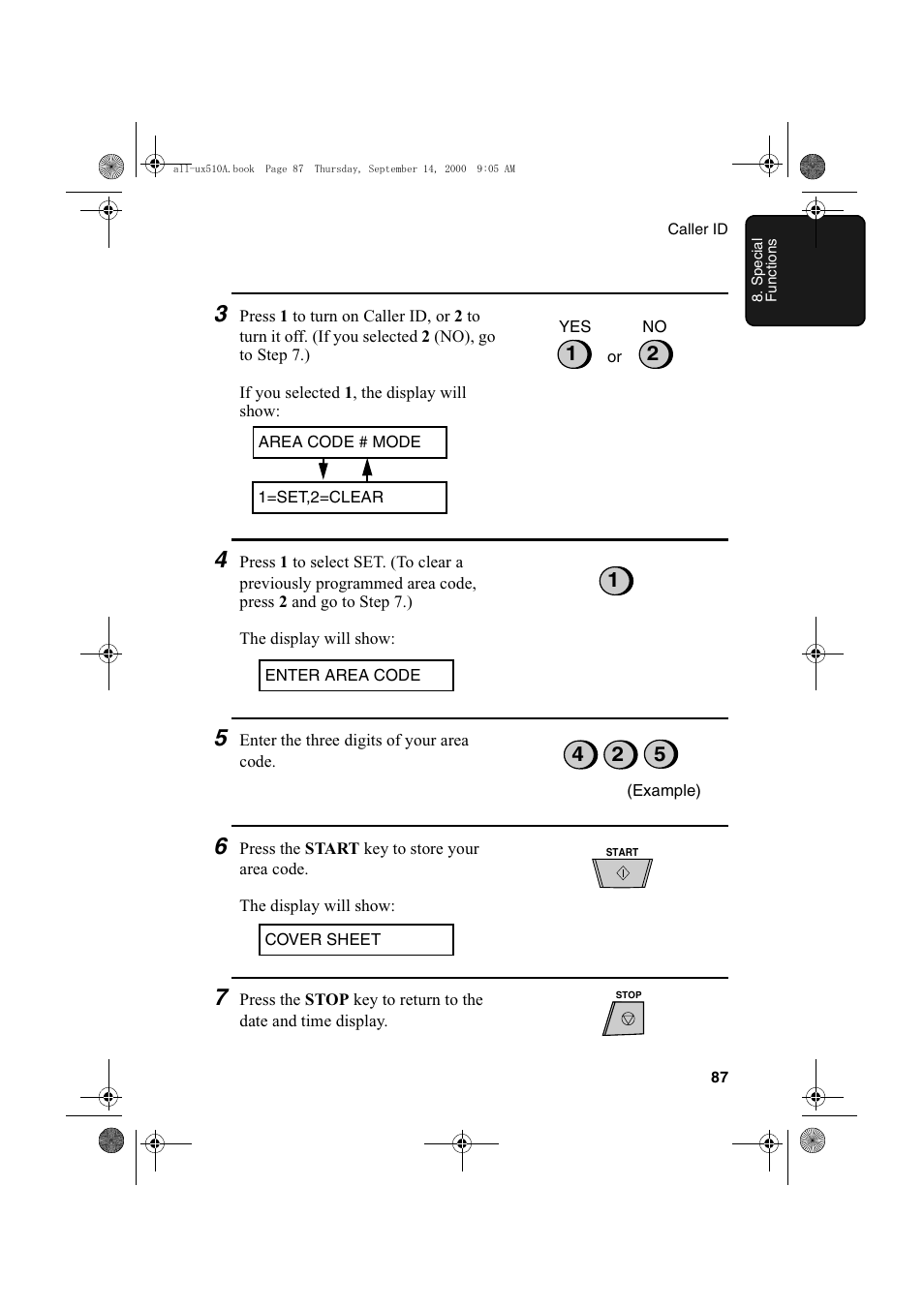 Sharp FO-1470 User Manual | Page 89 / 150