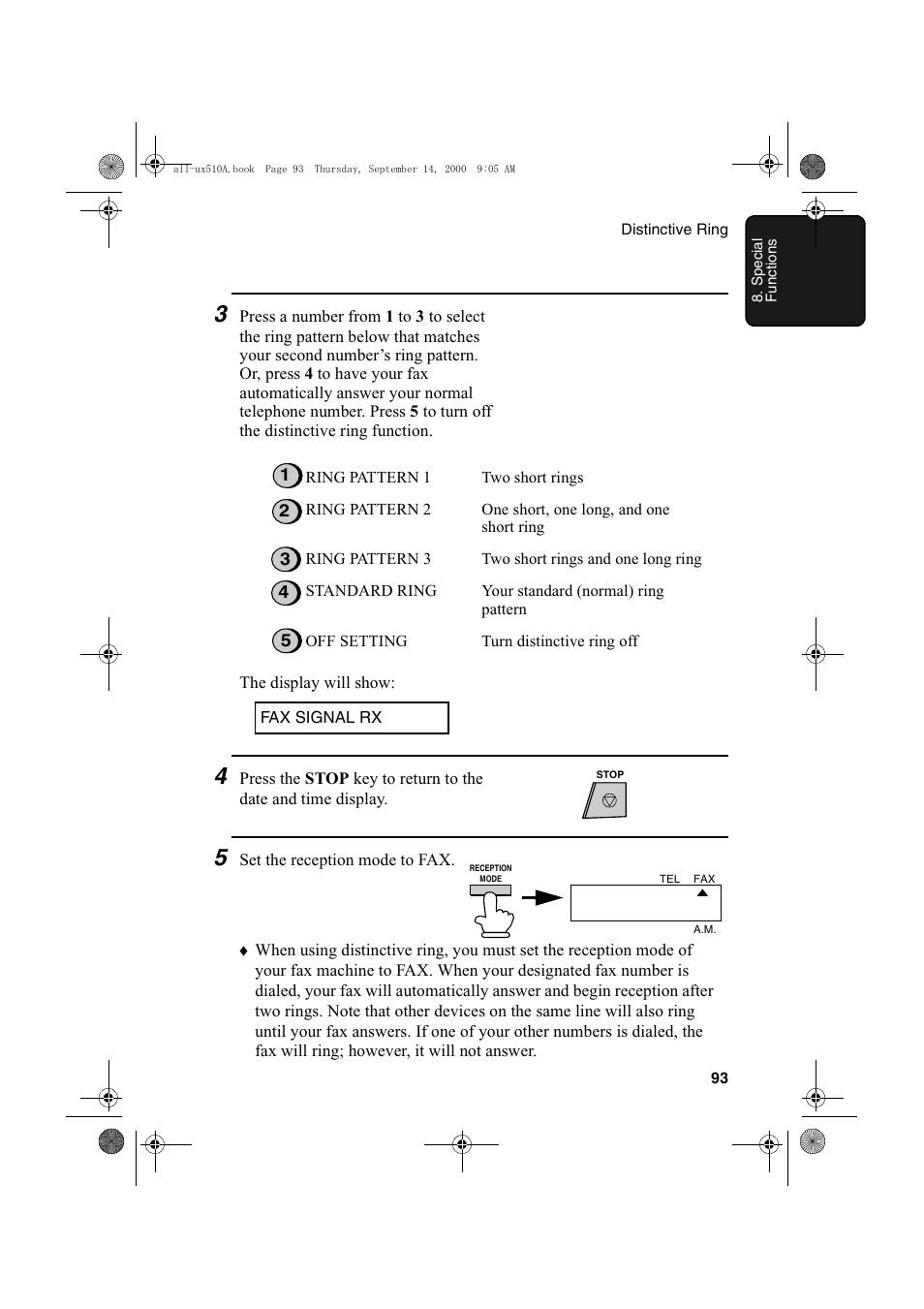 Sharp FO-1470 User Manual | Page 95 / 150