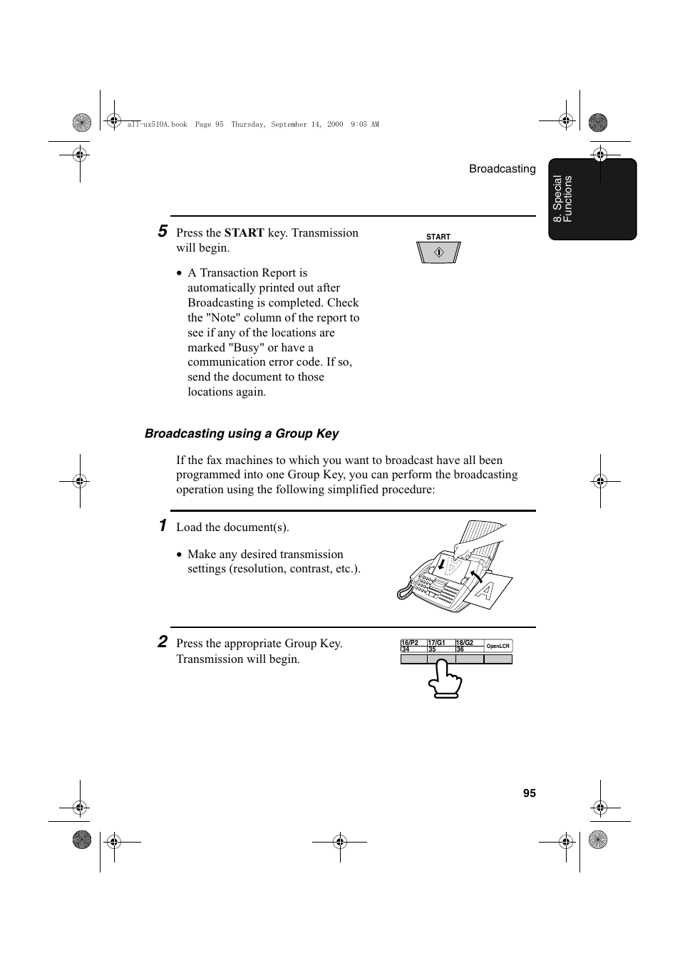 Sharp FO-1470 User Manual | Page 97 / 150