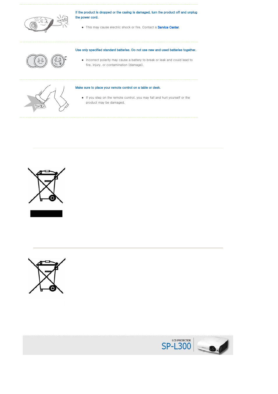 Sharp SP-L300 User Manual | Page 6 / 38