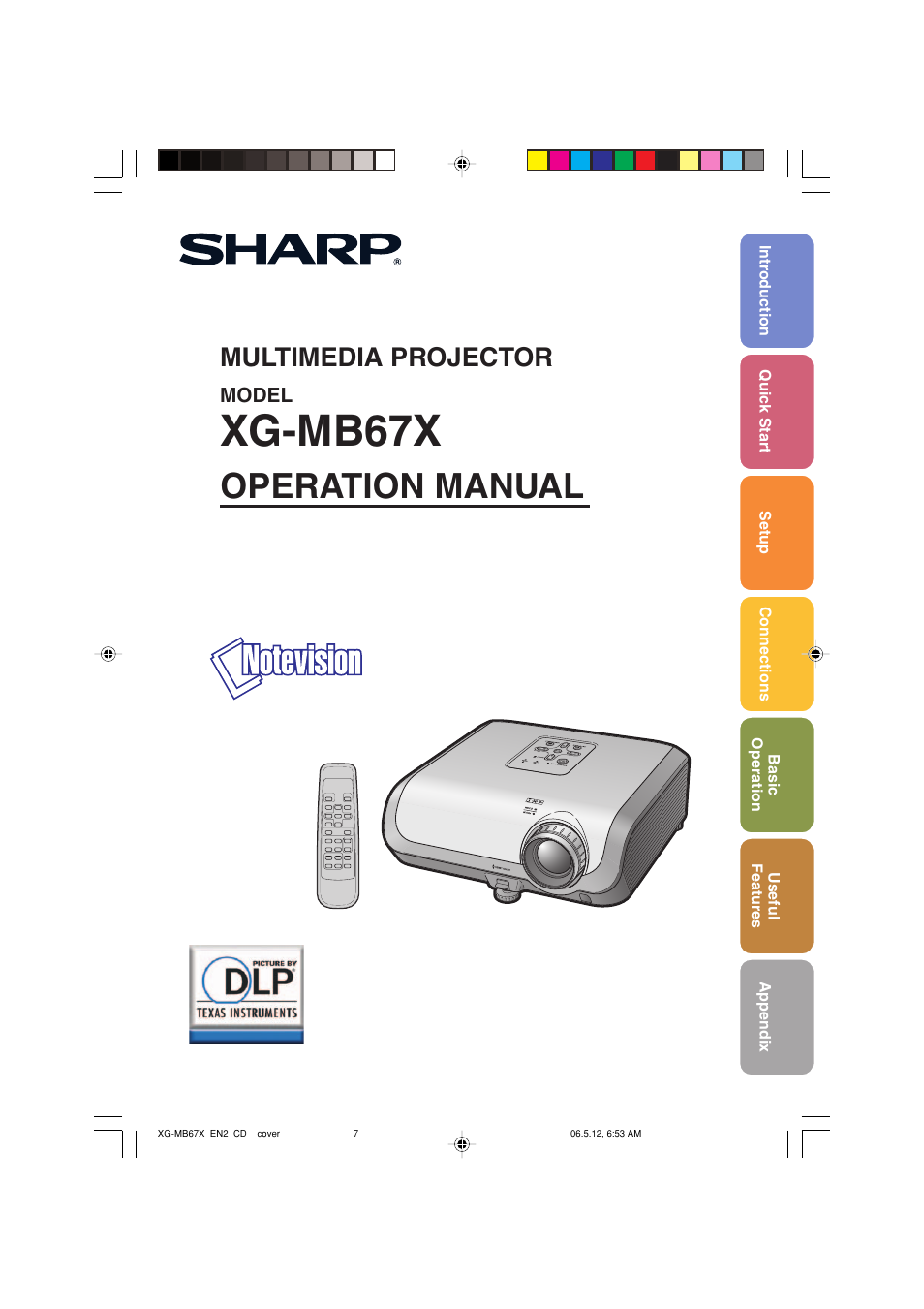 Sharp XG-MB67X User Manual | 69 pages