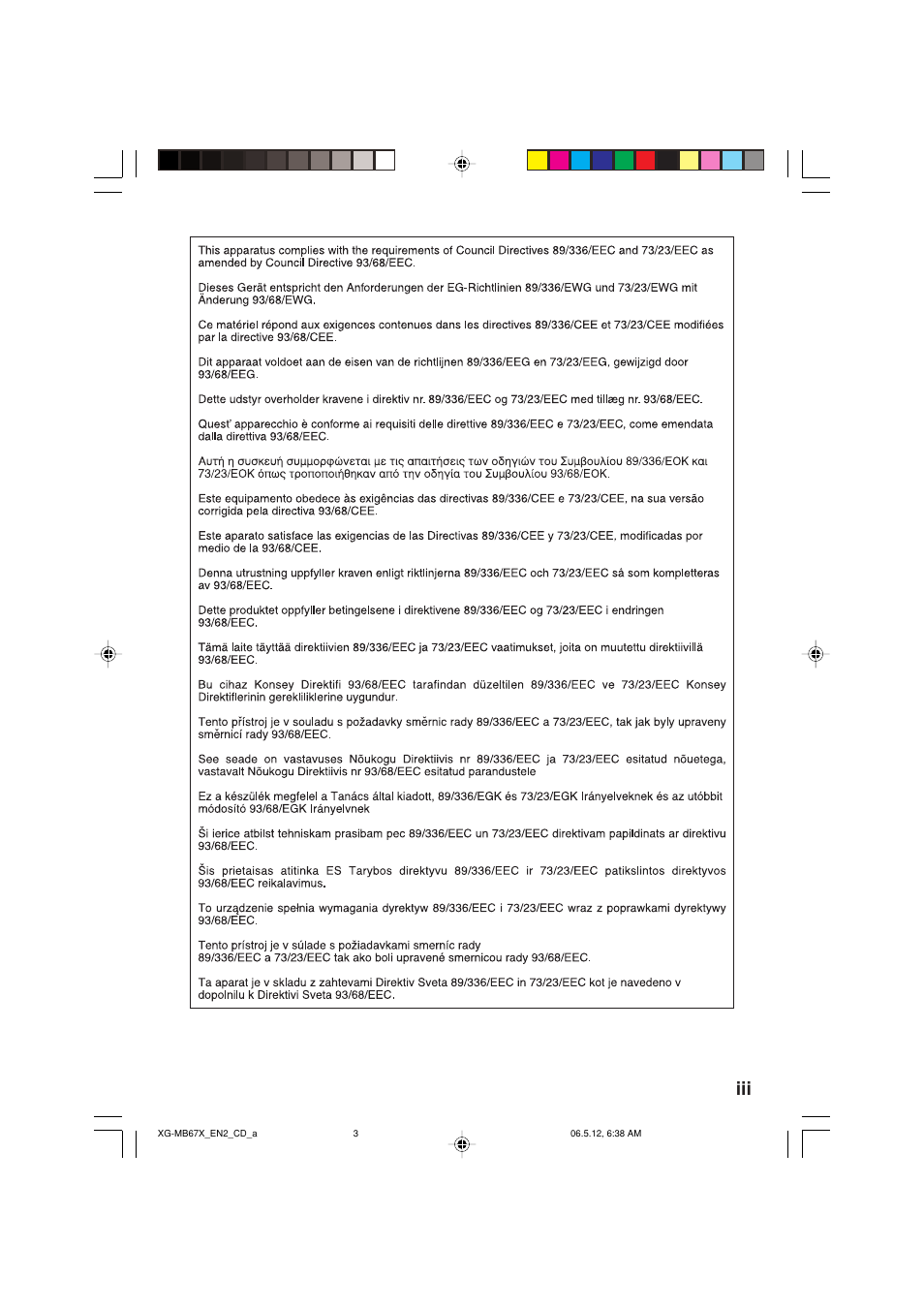 Sharp XG-MB67X User Manual | Page 3 / 69