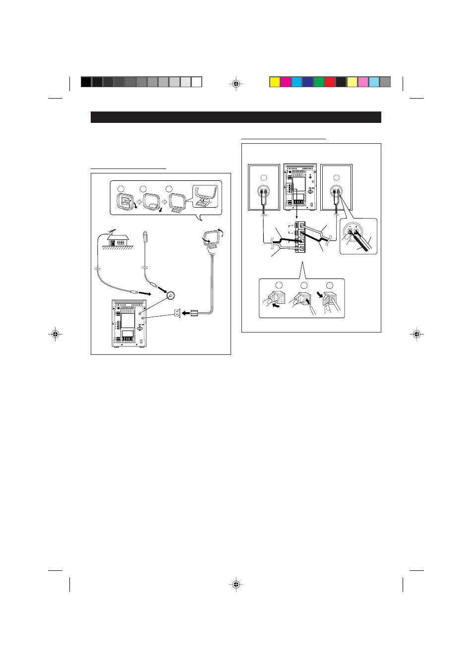 Preparation for use, Aerial connection ■ speaker connection | Sharp MD-M2H User Manual | Page 7 / 52