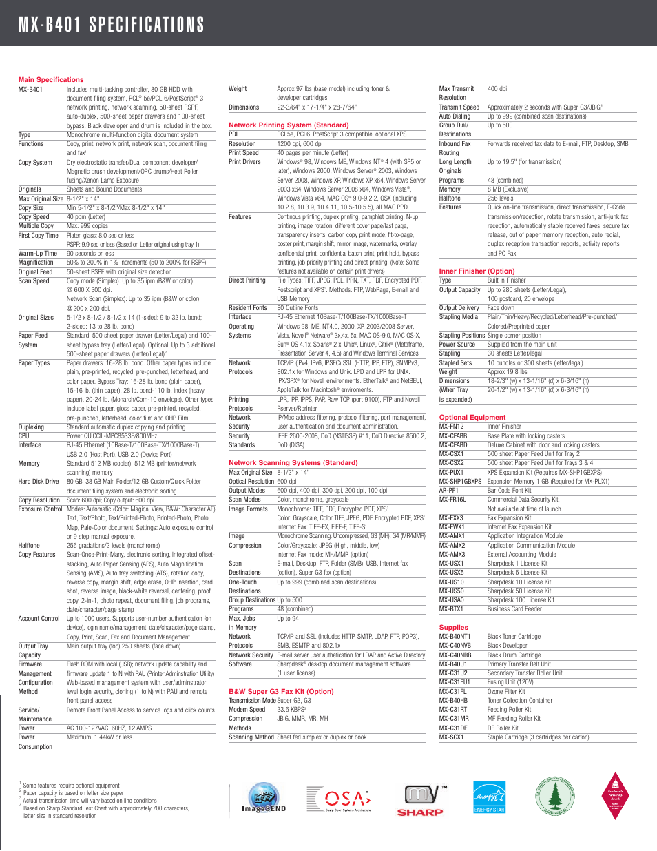 Sharp MX-B401 User Manual | Page 11 / 12