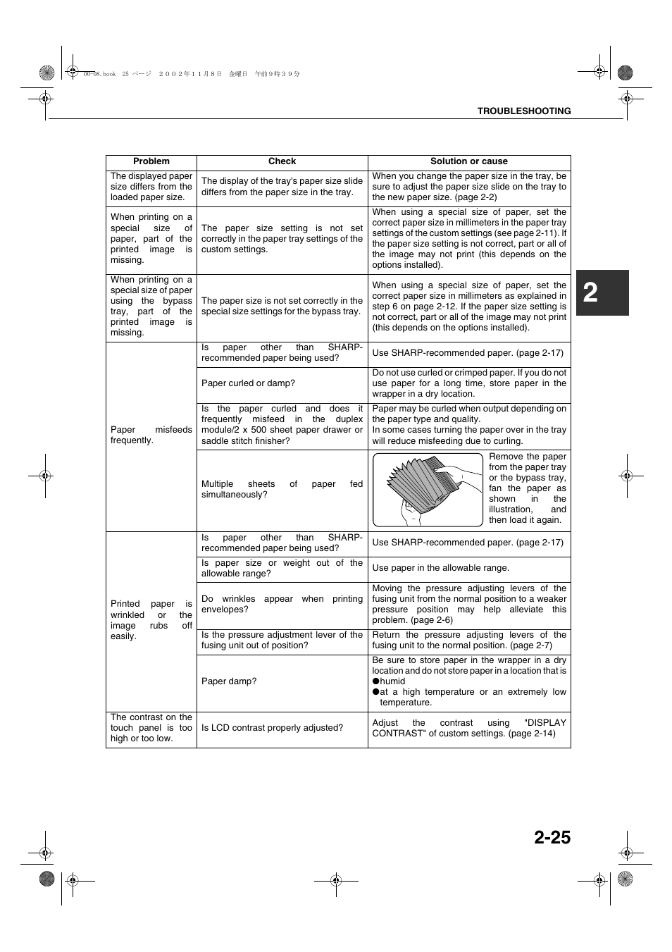 Sharp AR-C260 User Manual | Page 47 / 140