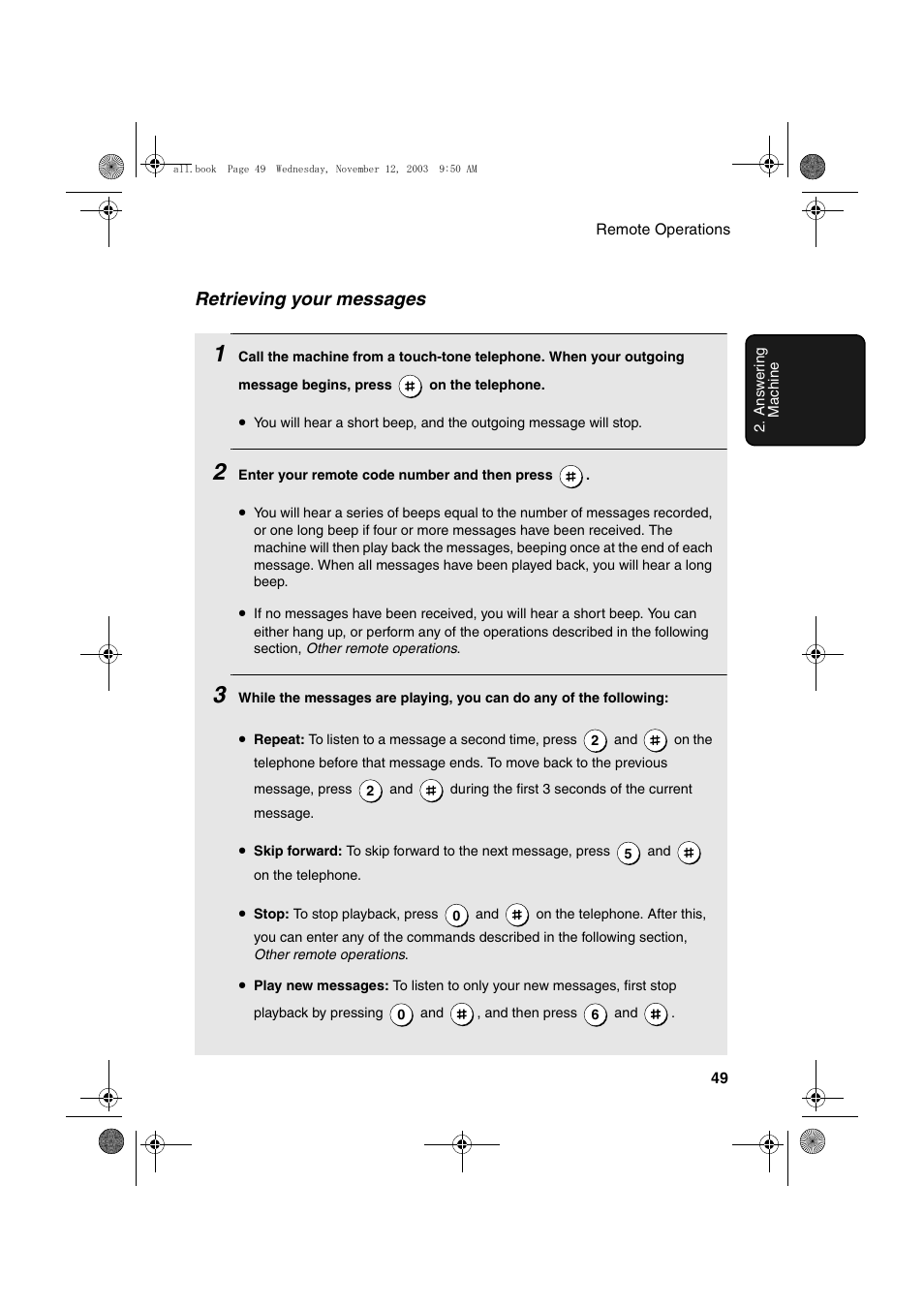 Retrieving your messages | Sharp UX-A1000 User Manual | Page 51 / 136