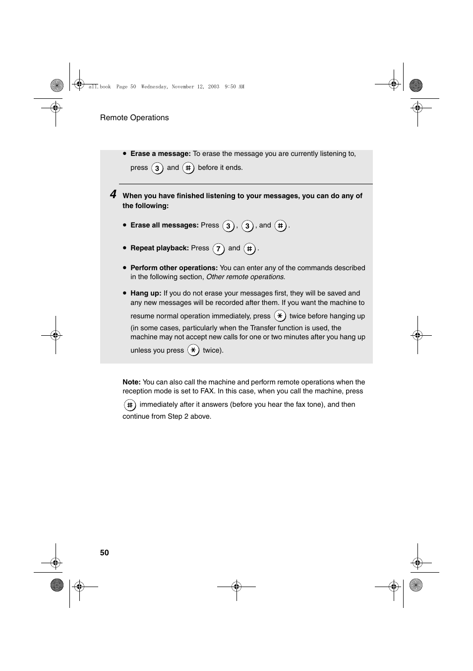 Sharp UX-A1000 User Manual | Page 52 / 136