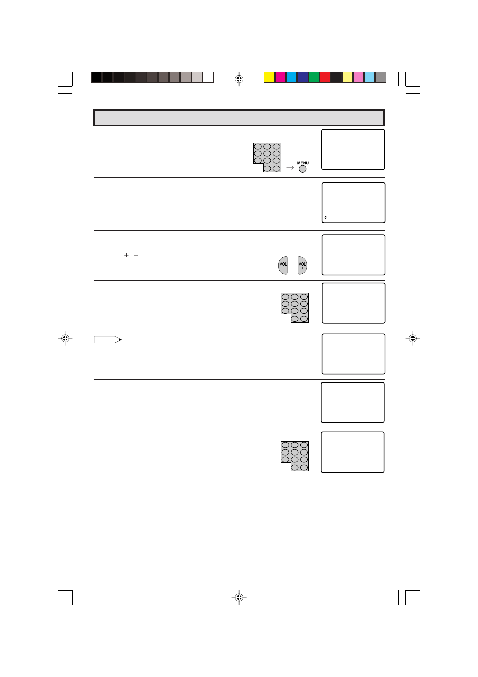 Parent control (view timer) (continued), Press menu , and secret no. is registered | Sharp 27C241 User Manual | Page 23 / 45