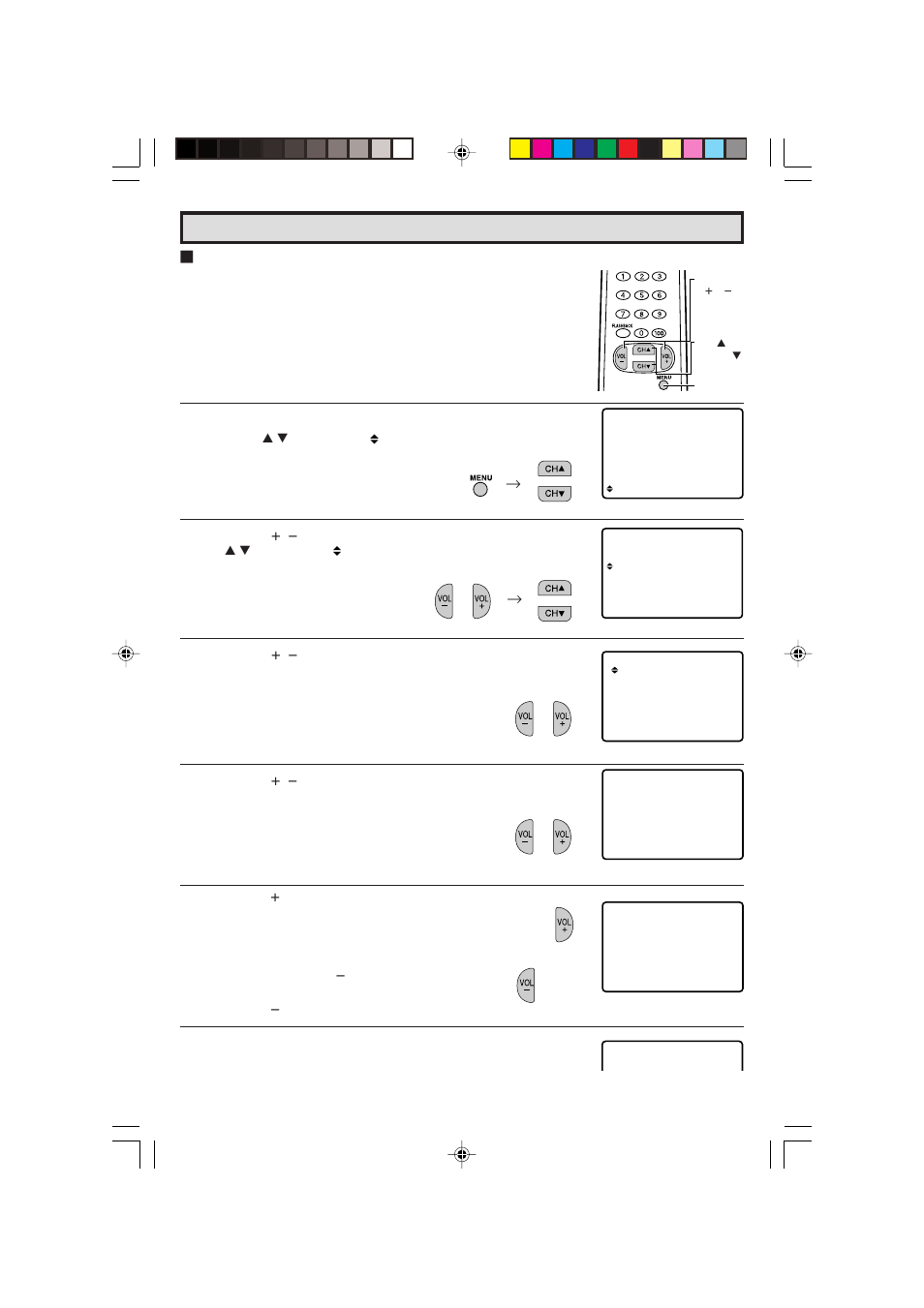 Set up | Sharp 27C241 User Manual | Page 26 / 45