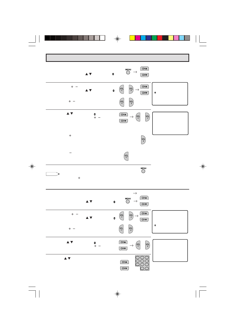 Untitled, Set up (continued) | Sharp 27C241 User Manual | Page 28 / 45