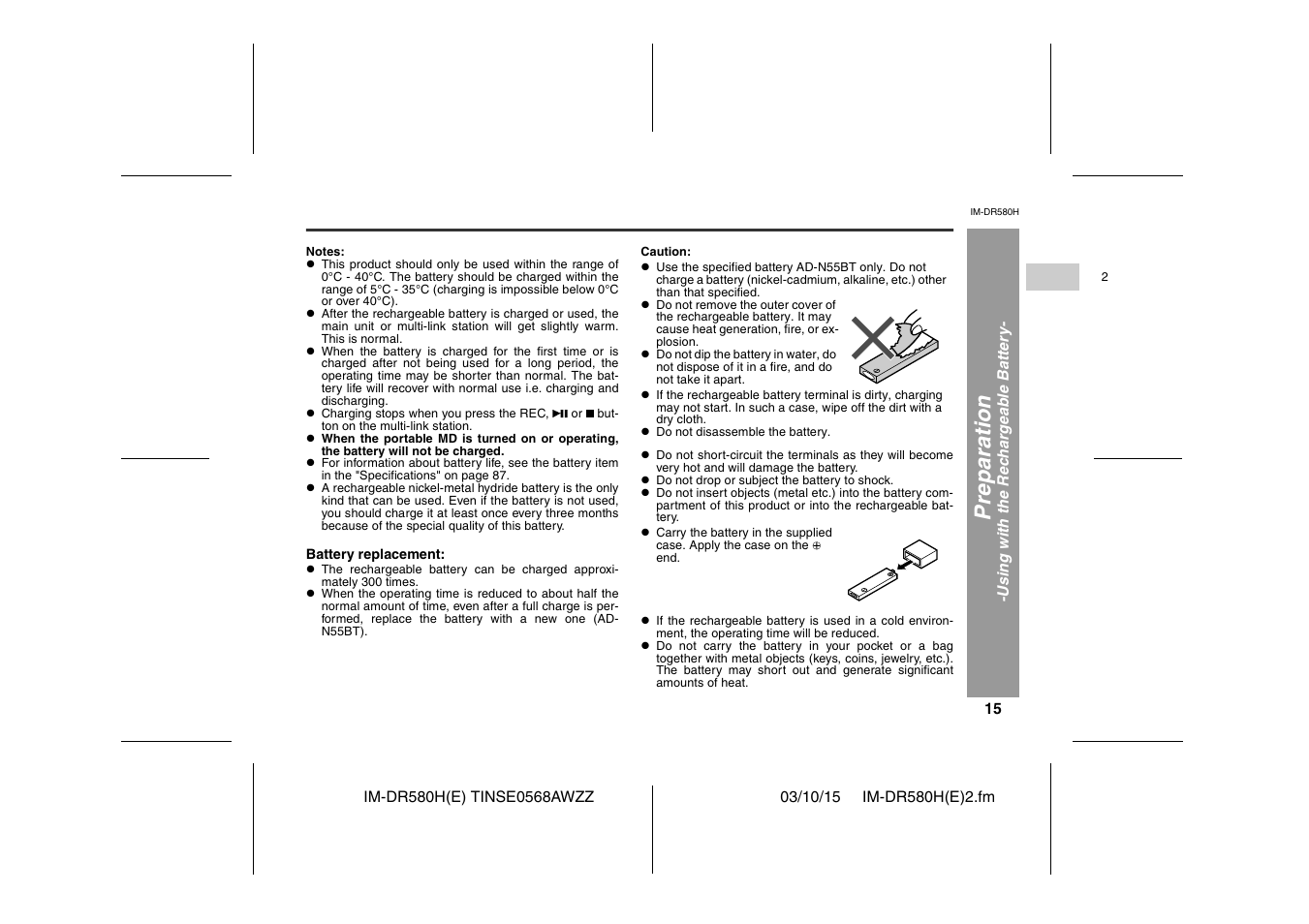 Preparation | Sharp TINSE0568AWZZ User Manual | Page 15 / 88