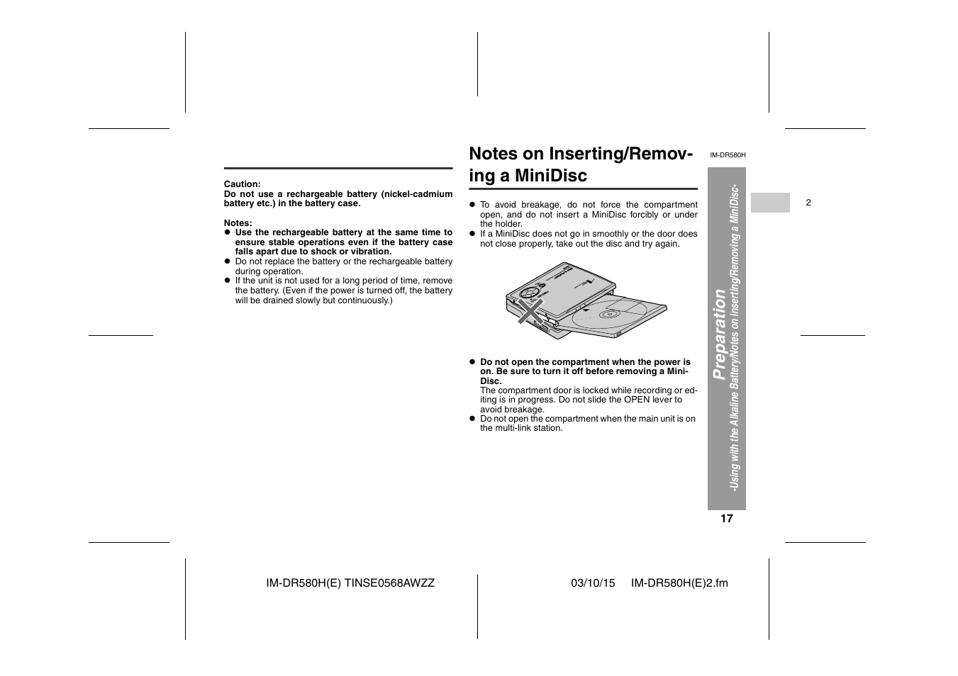 Preparation | Sharp TINSE0568AWZZ User Manual | Page 17 / 88