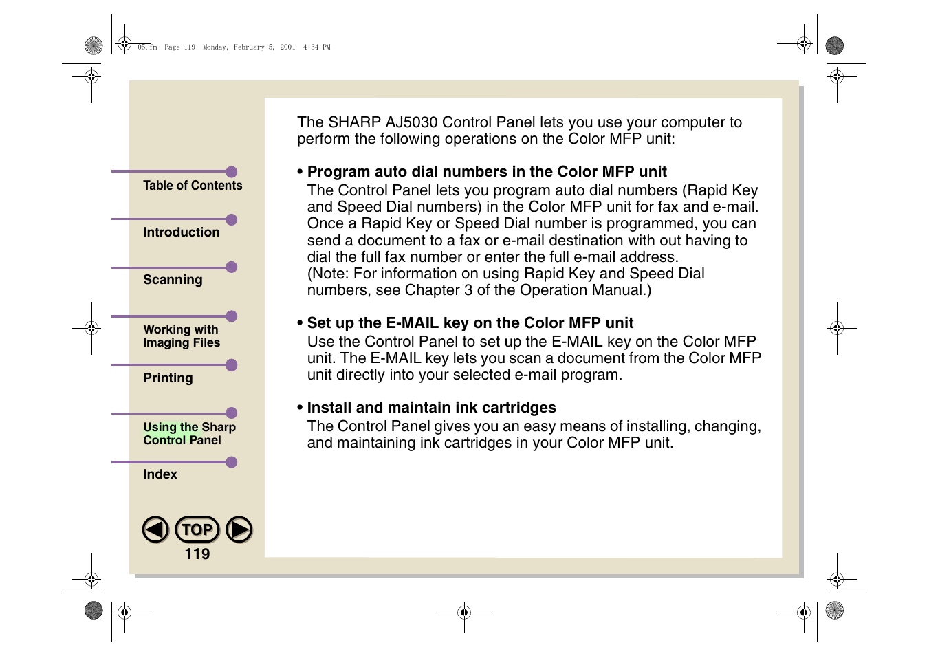 Sharp AJ-5030 User Manual | Page 120 / 148