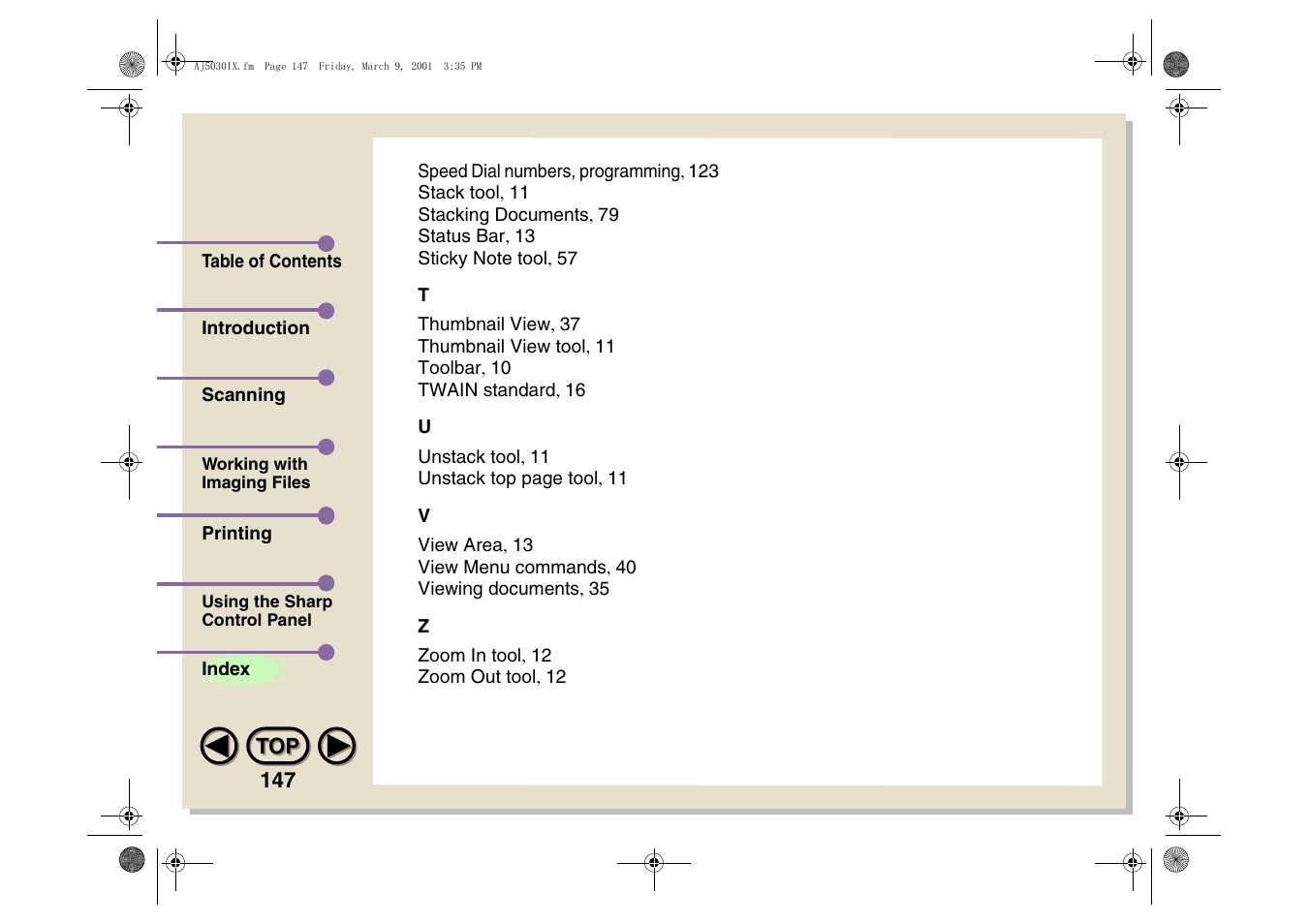 Sharp AJ-5030 User Manual | Page 148 / 148