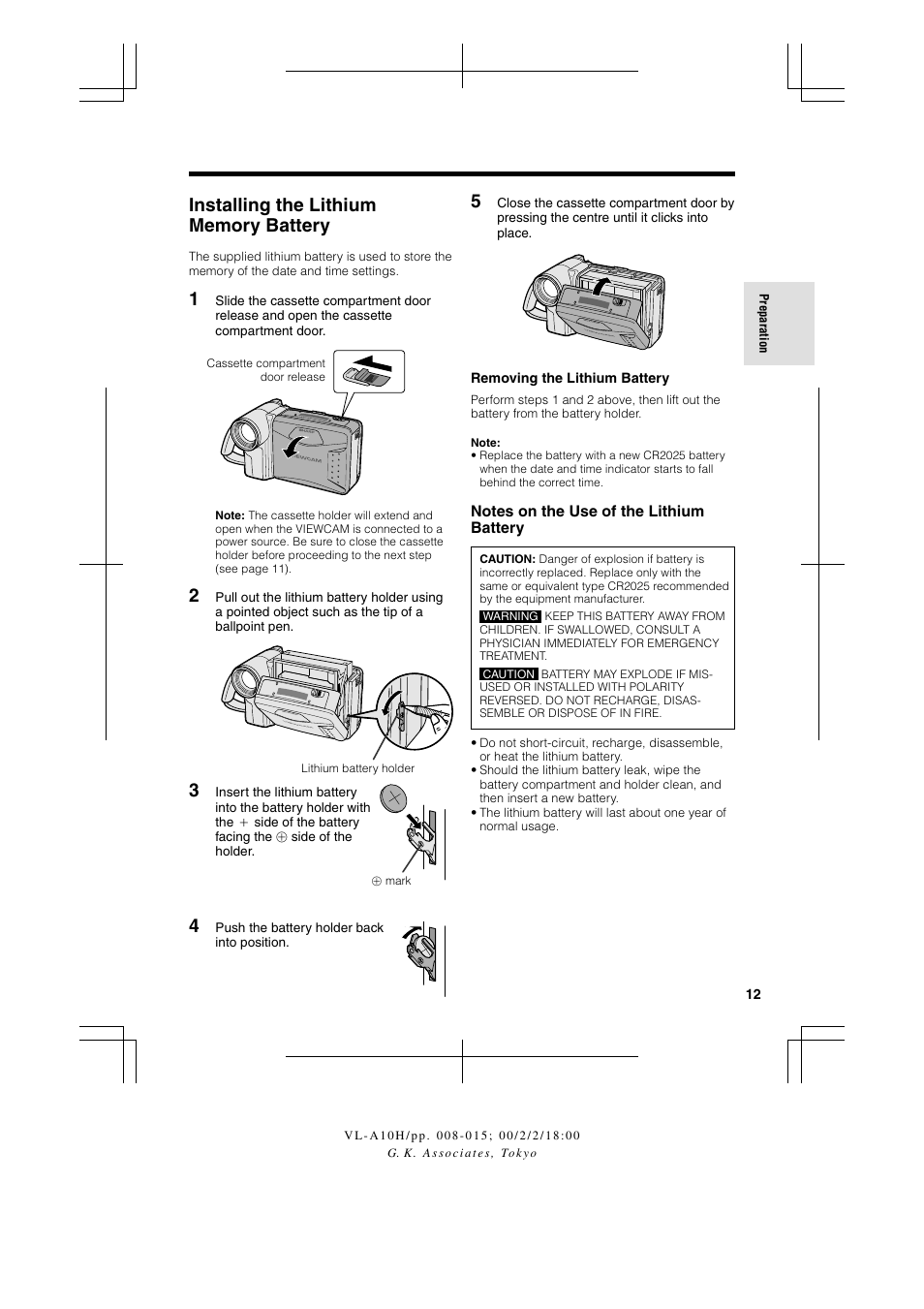 Sharp VIEWCAM VL-A10H User Manual | Page 19 / 63