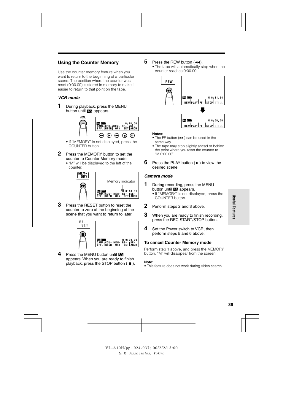 Sharp VIEWCAM VL-A10H User Manual | Page 43 / 63