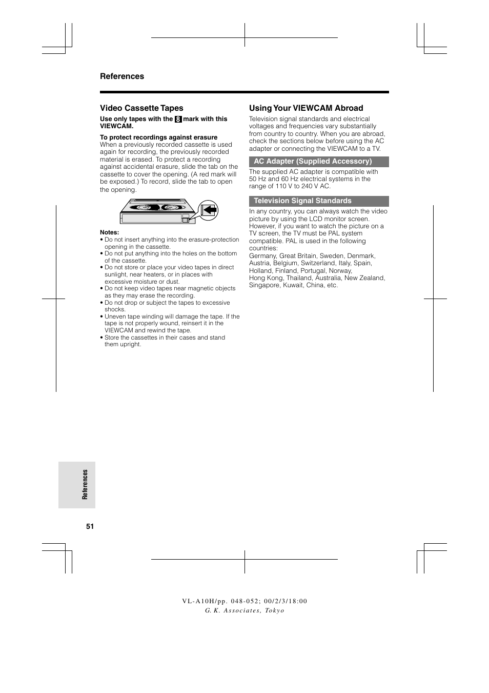 Sharp VIEWCAM VL-A10H User Manual | Page 58 / 63