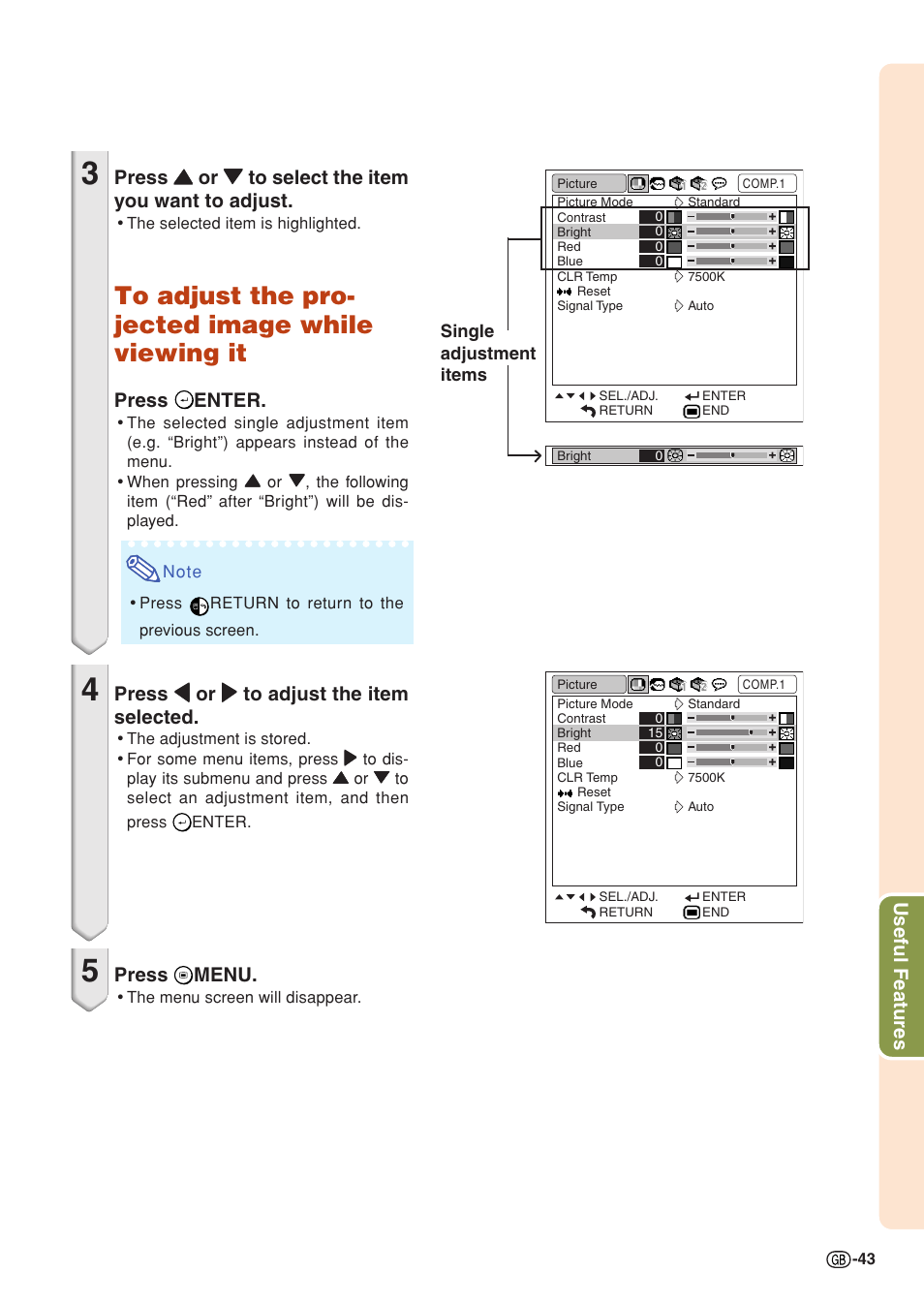 Sharp XG-C430X User Manual | Page 45 / 71