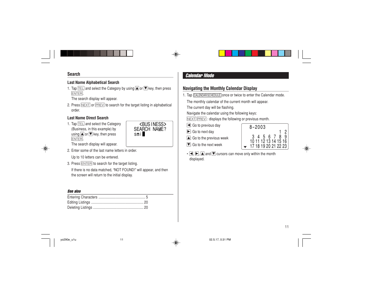 Sharp YO-290 User Manual | Page 13 / 56