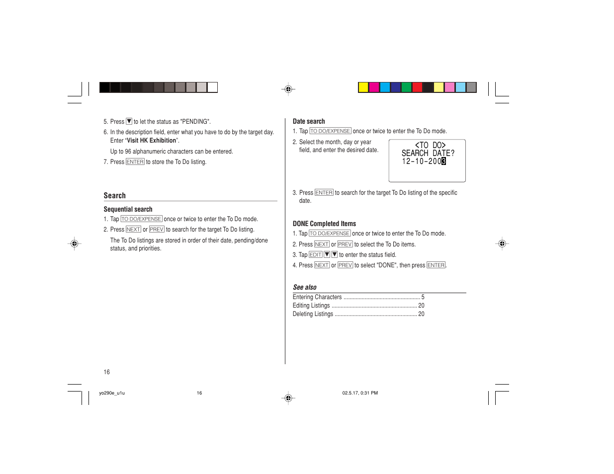 Sharp YO-290 User Manual | Page 18 / 56