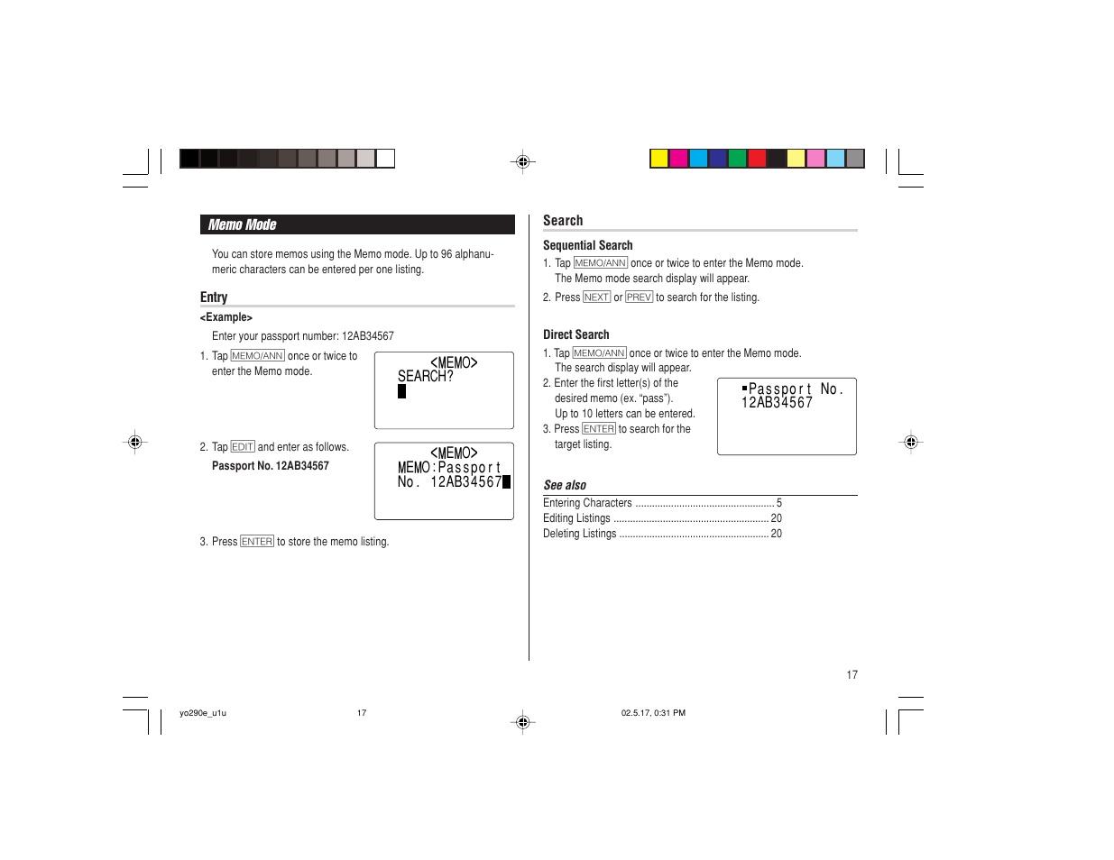 Sharp YO-290 User Manual | Page 19 / 56