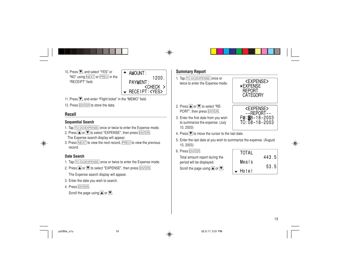 Sharp YO-290 User Manual | Page 21 / 56