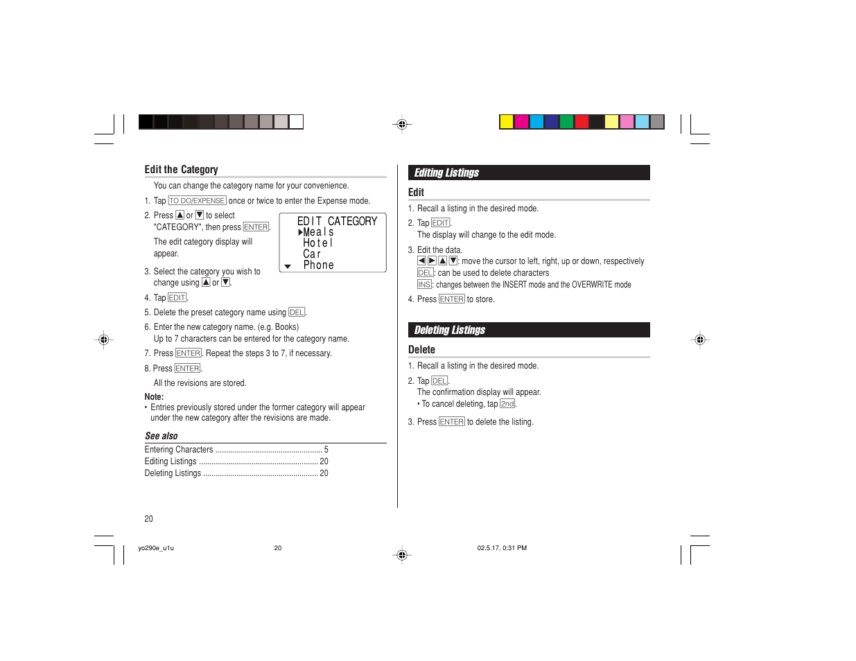 Sharp YO-290 User Manual | Page 22 / 56