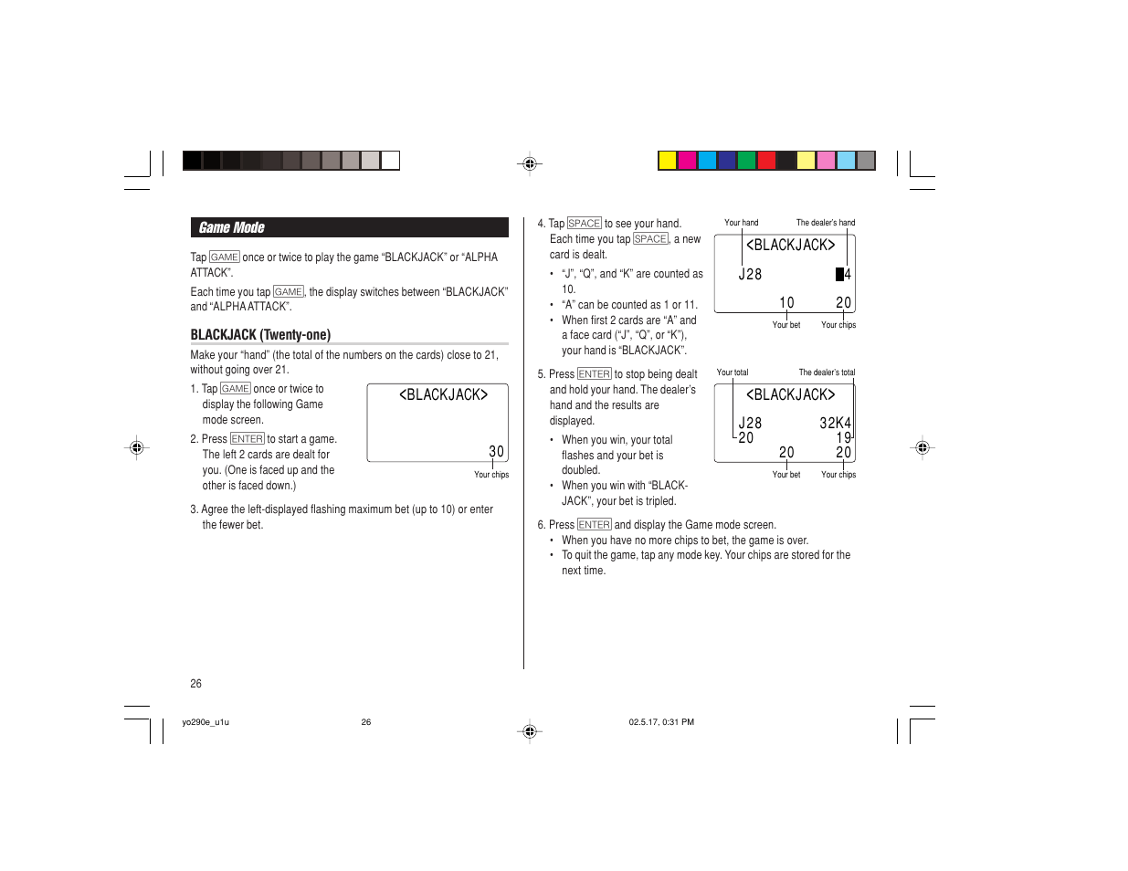 Sharp YO-290 User Manual | Page 28 / 56