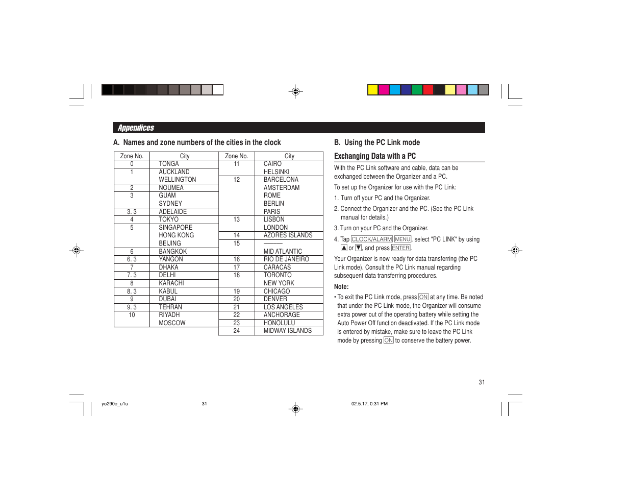 Sharp YO-290 User Manual | Page 33 / 56