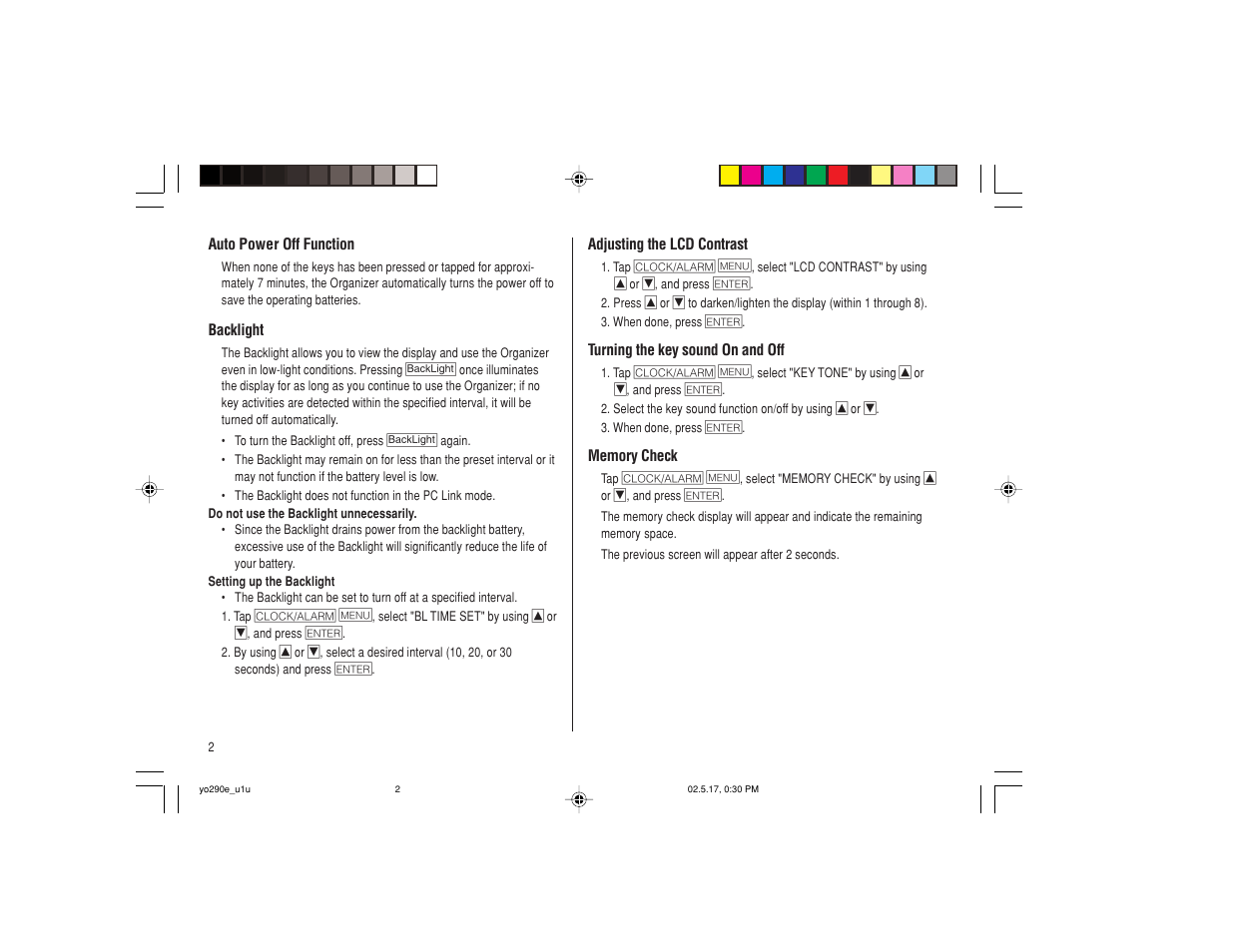 Sharp YO-290 User Manual | Page 4 / 56