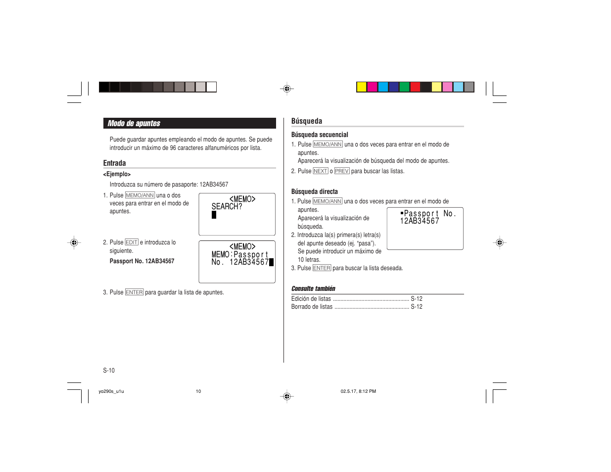 Sharp YO-290 User Manual | Page 44 / 56