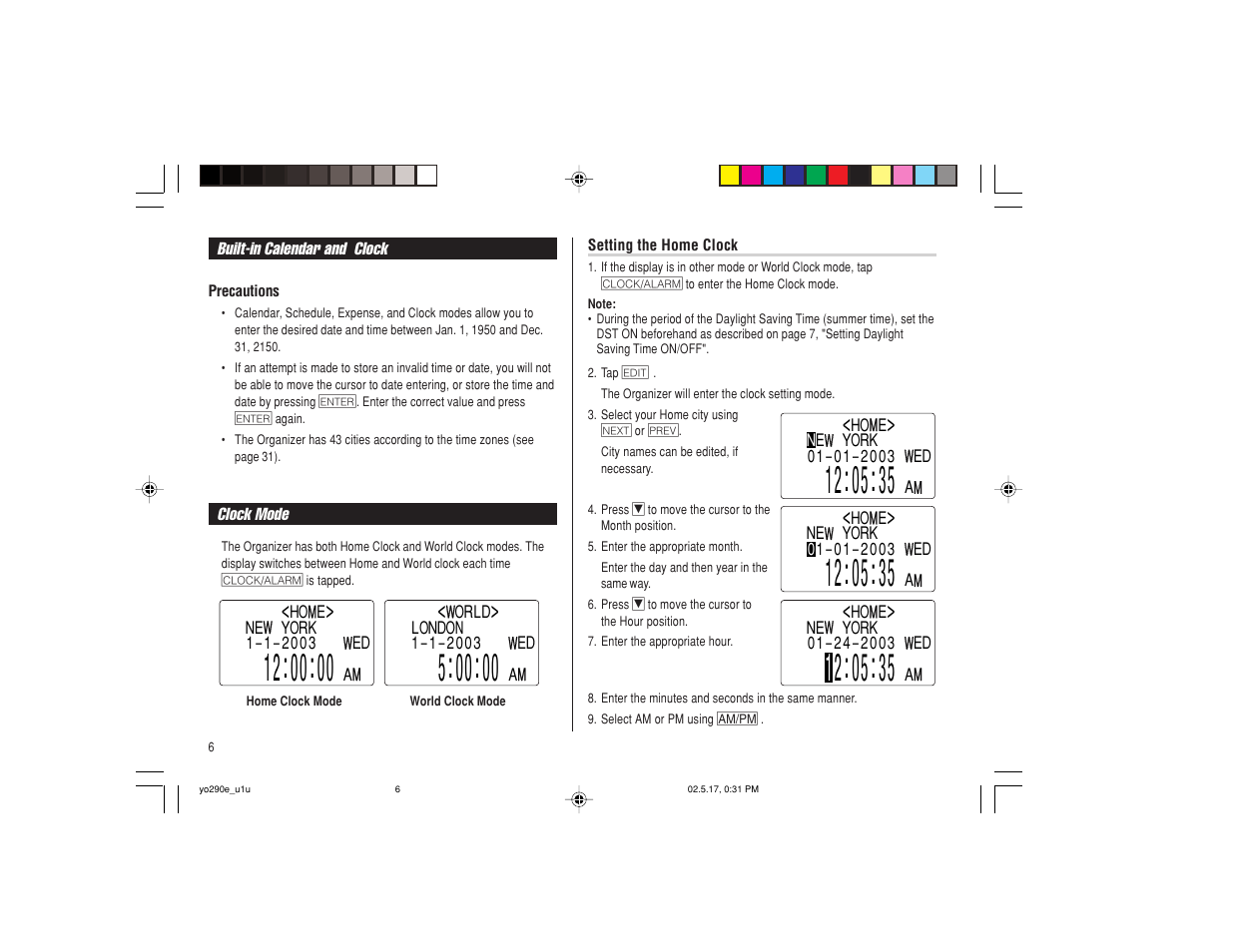 Sharp YO-290 User Manual | Page 8 / 56